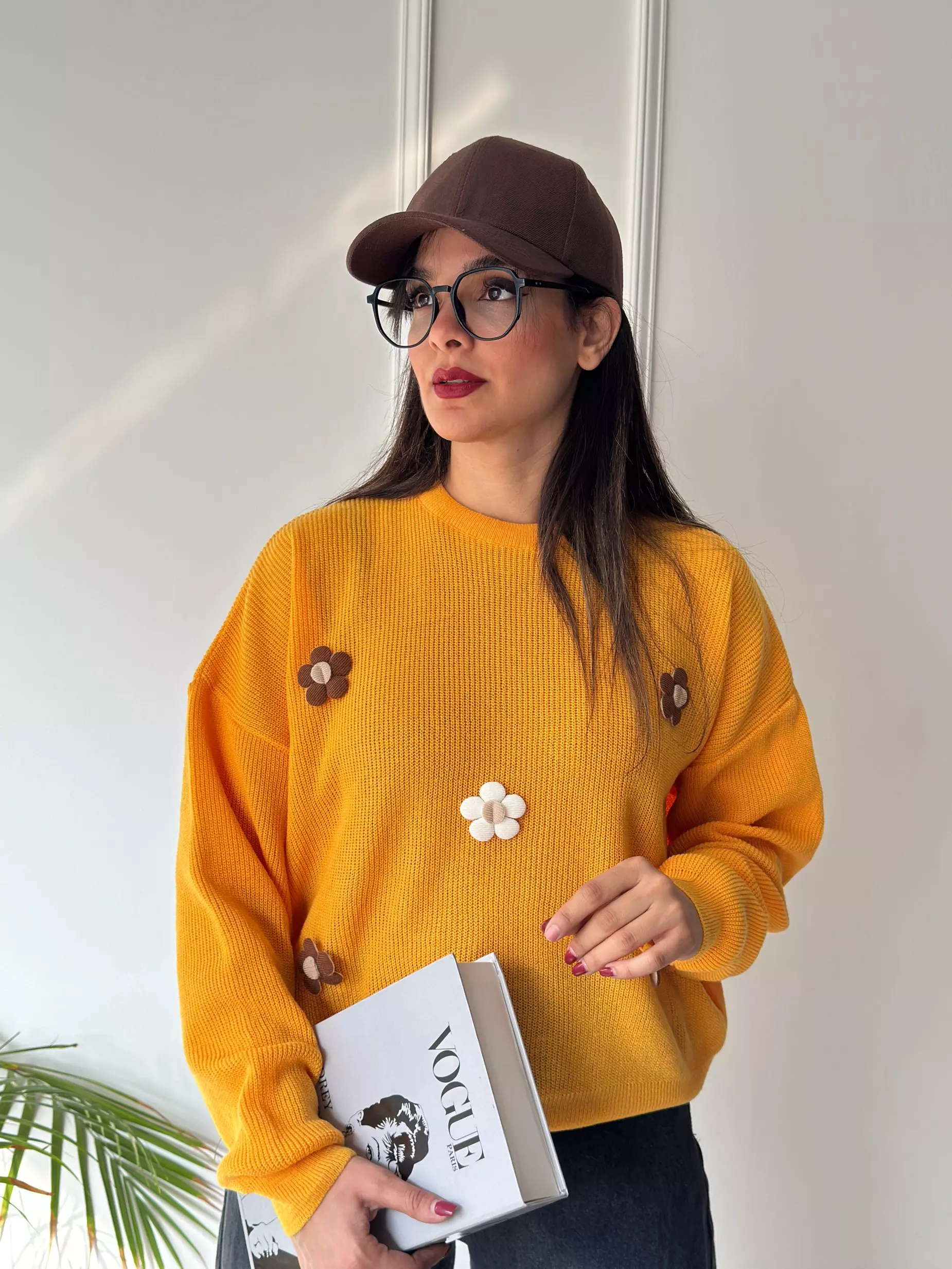 بافت پینترستی بابونه